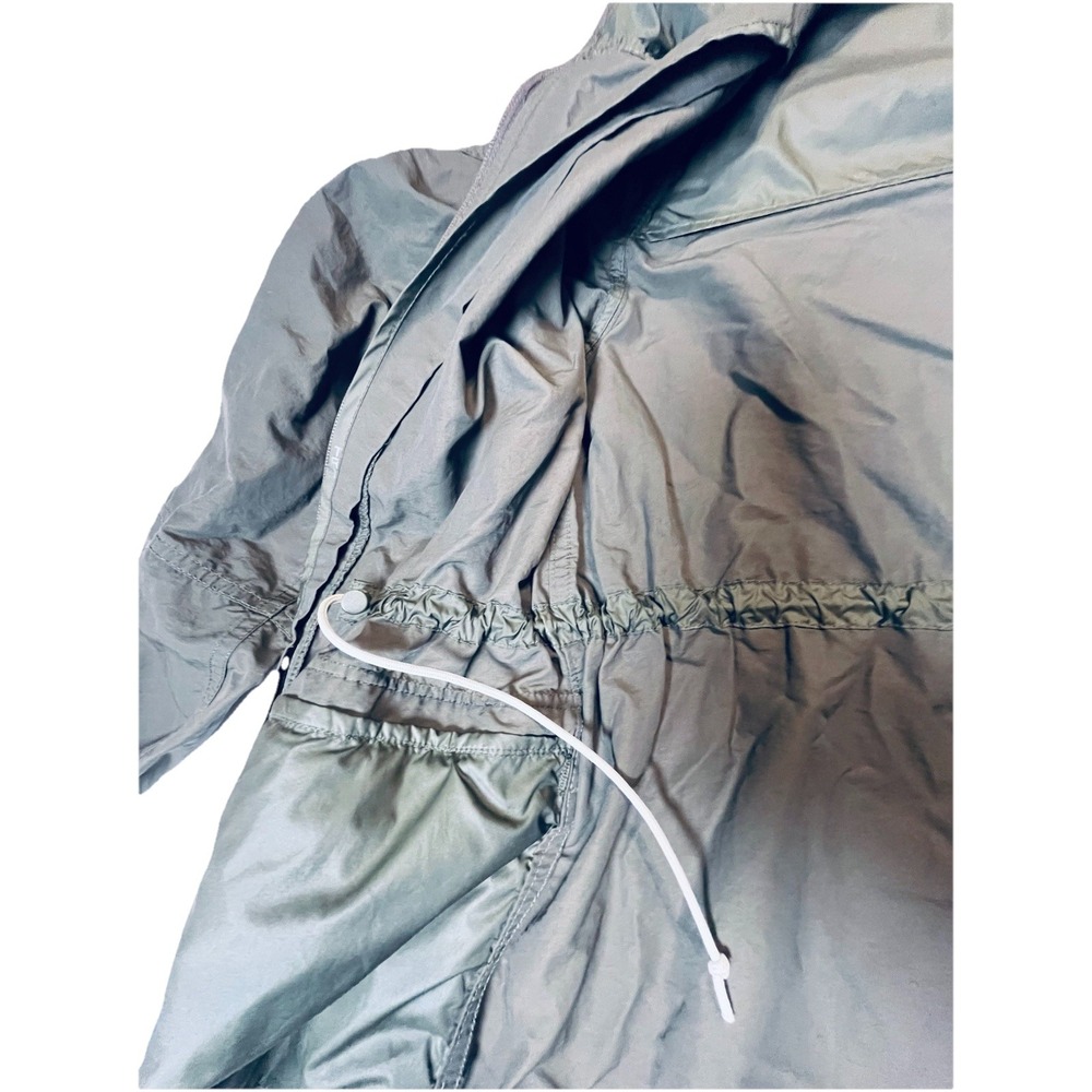 The North Face Women Rainsford Jacket Taupe Green Rain Parka Hooded Med - Picture 6 of 16